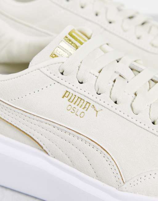 Puma basket outlet blancas y doradas