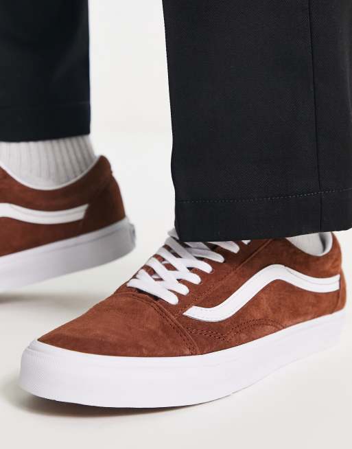 patrón tienda Actualizar Zapatillas de deporte marrón carey de ante Old Skool de Vans | ASOS