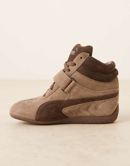 Zapatillas de deporte marrón topo y chocolate con cuña Speedcat de PUMA, 2 de 5