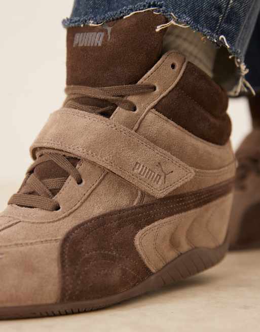 Zapatillas de deporte marrón topo y chocolate con cuña Speedcat de PUMA, 3 de 5