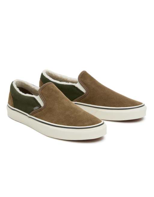Zapatillas de deporte marrón y azul marino Classic Slip-on de Vans