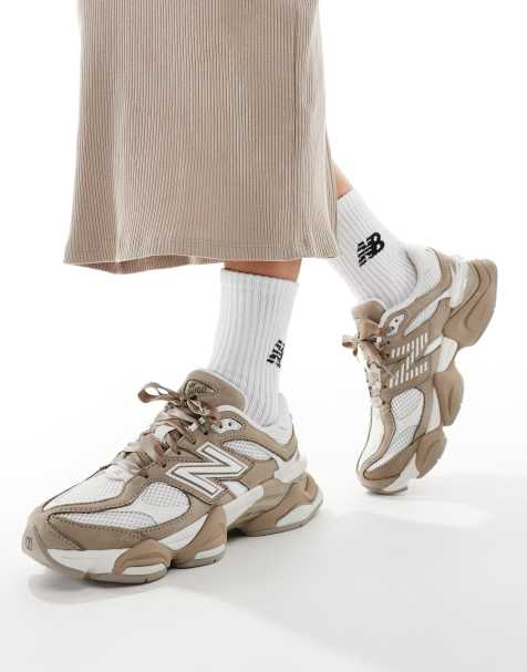 Zapatillas de deporte marrones con cordones de cinta 9060 exclusivas en ASOS de New Balance - view 1