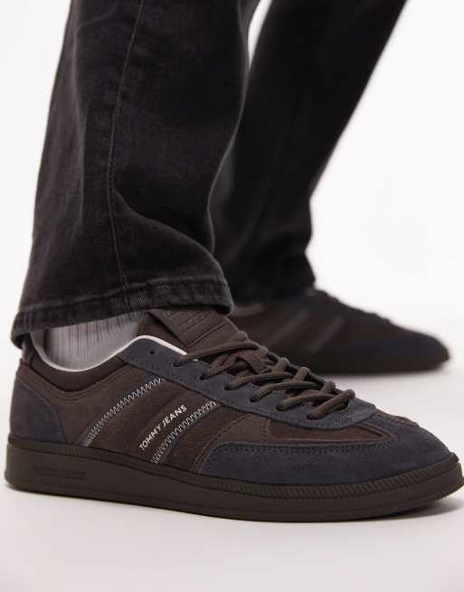 Zapatillas de deporte marrones de ante Greenwich de Tommy Hilfiger, 3 de 5