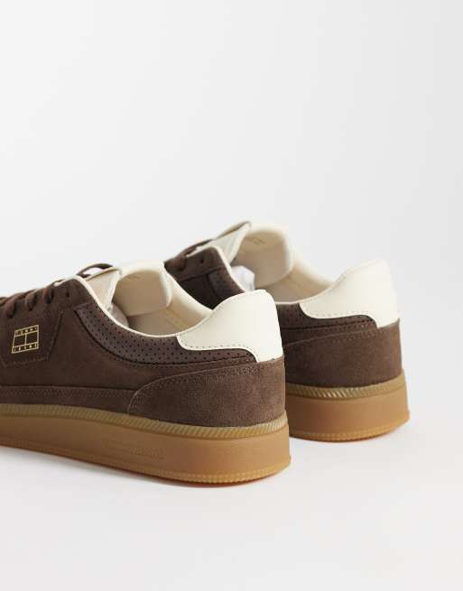 Zapatillas de deporte marrones de ante Greenwich de Tommy Jeans, 3 de 5