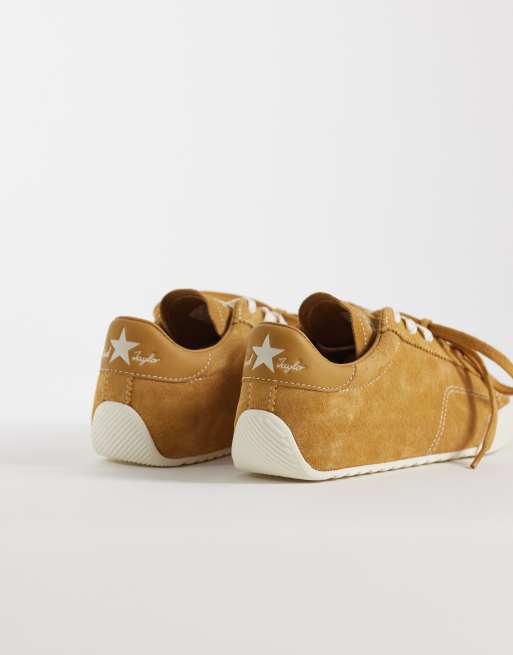 Zapatillas de deporte marrones de perfil bajo con cordones dobles Chuck Taylor Lo de Converse, 5 de 5