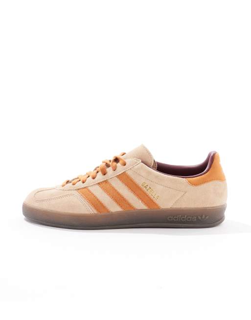 Gazelle Nuevas Adidas Para Vestir Zapatillas De Deporte Marrones