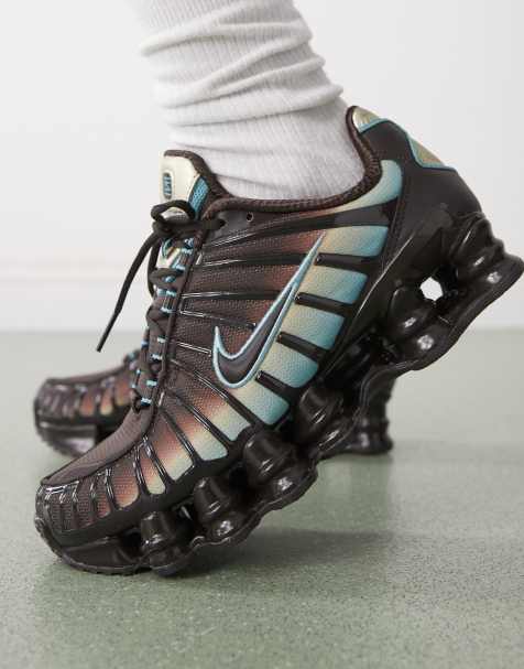 Zapatillas de deporte marrones y azules Shox TL de Nike - view 1