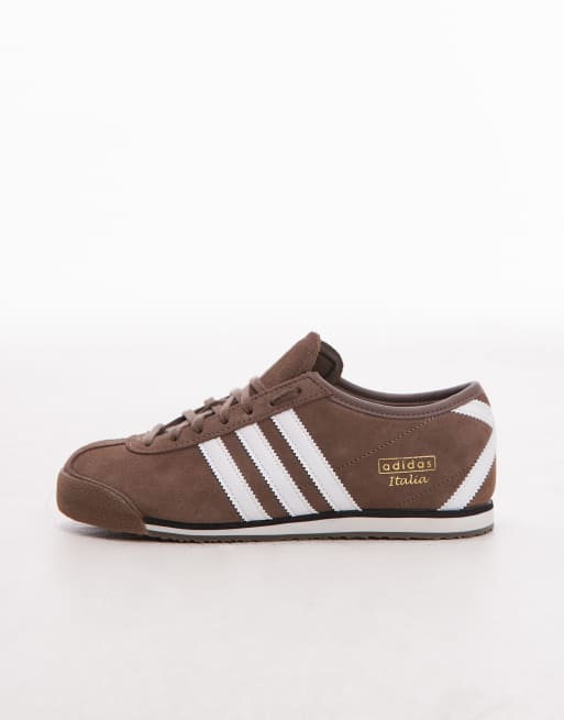 Zapatillas de deporte marrones y blancas Italia de adidas