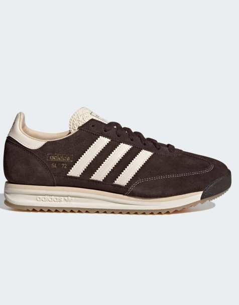 Zapatillas de deporte marrones y blancas SL 72 RS de adidas Originals - view 1