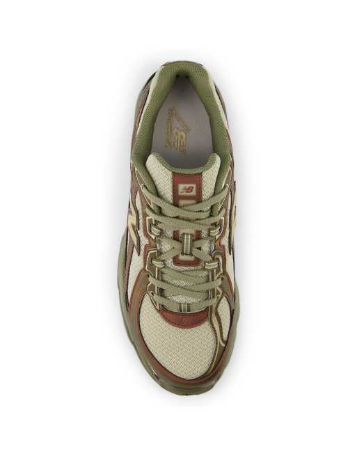 Zapatillas de deporte marrones y caquis 740 de New Balance, 3 de 4