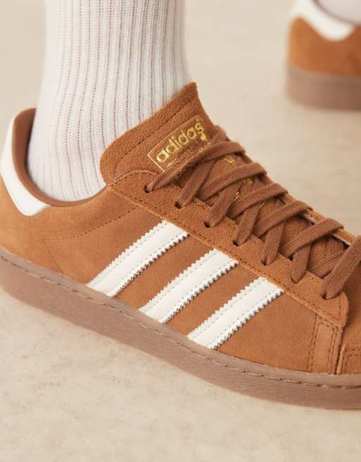 Zapatillas de deporte marrones y color crema Jabbar de adidas Originals, 3 de 5