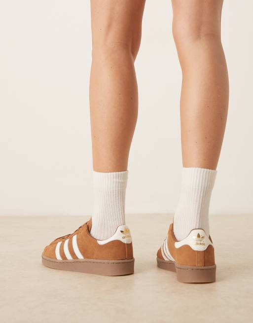 Zapatillas de deporte marrones y color crema Jabbar de adidas Originals, 4 de 5
