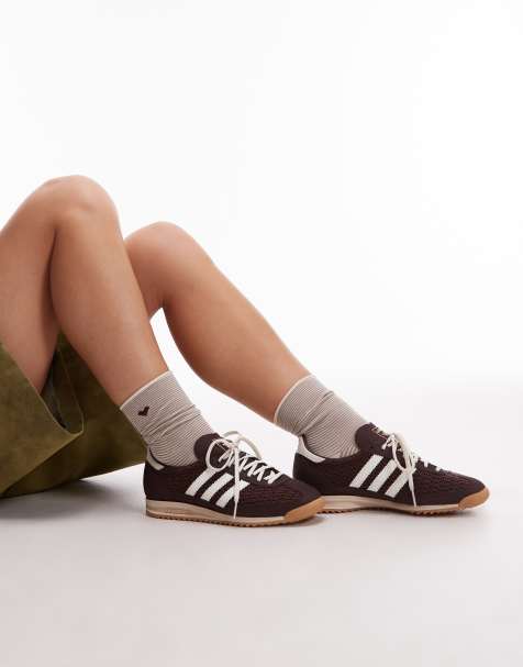 Zapatillas de deporte marrones y color crema SL 72 OG exclusivas en ASOS de adidas Originals - view 1