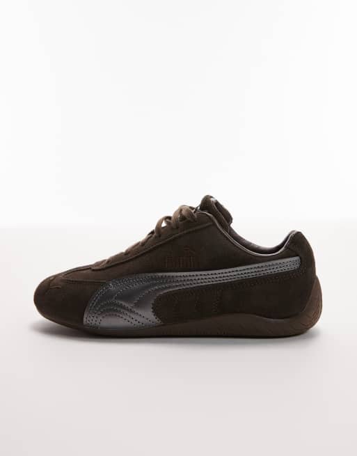 Zapatillas de deporte marrones y plateado metalizado Speedcat Lux de PUMA, 2 de 5