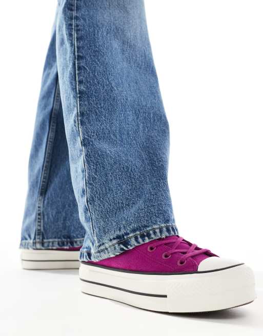 	Zapatillas de deporte moradas Chuck Taylor All Star Hi Lift de Converse, 4 de 5