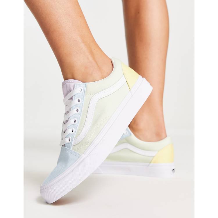 Zapatillas de deporte multicolores con diseno color block pastel Old Skool de Vans ASOS