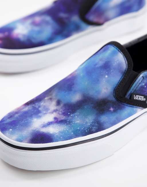 Zapatillas de deporte multicolores con dise o de galaxia sin cierres de Vans Classic