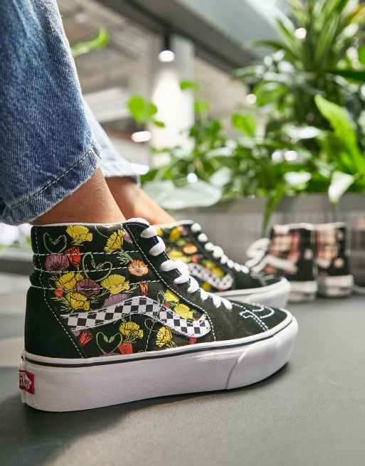 Zapatillas de deporte multicolores con plataforma SK8 Hi de Vans