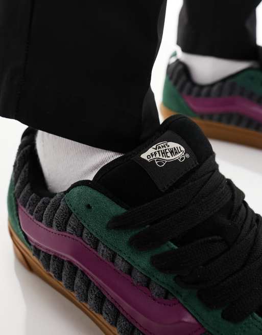 Zapatillas de deporte multicolores de pana con suela gruesa de goma Knu Skool de Vans