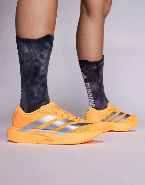 Zapatillas de deporte naranjas y plateadas Adizero EVO SL de adidas Running - view 1