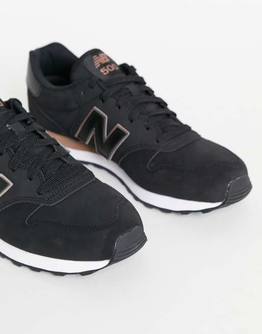 Balance 500 New Balance Cuero Negro NEW BALANCE 500 Zapatilla