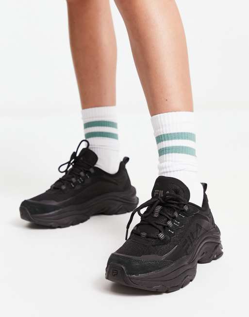 Regenerador Niño Disminución Zapatillas de deporte negras Alpha Ray Linear de Fila | ASOS