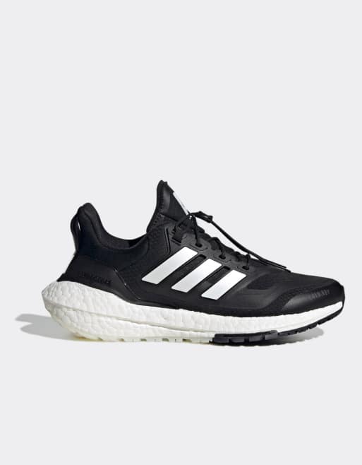 Zapatillas de deporte negras, blancas y grises Ultraboost de adidas Running
