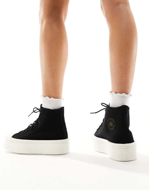 Zapatillas de deporte negras Chuck Taylor All Star Modern Lift Hi de Converse, 3 de 5