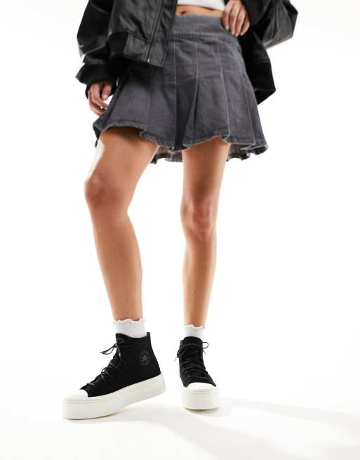 Zapatillas de deporte negras Chuck Taylor All Star Modern Lift Hi de Converse, 5 de 5