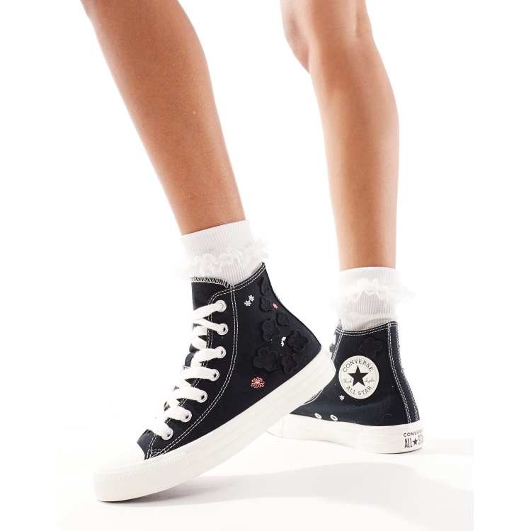Converse cordones negros new arrivals