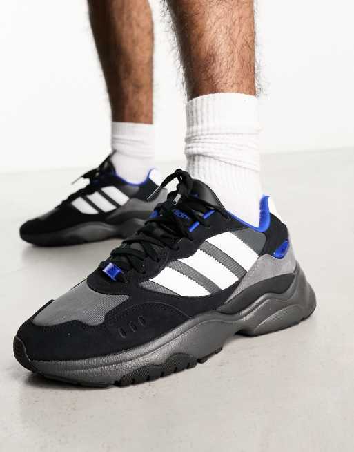 Zapatillas de deporte negras con detalles azules Retropy F90 de adidas Originals