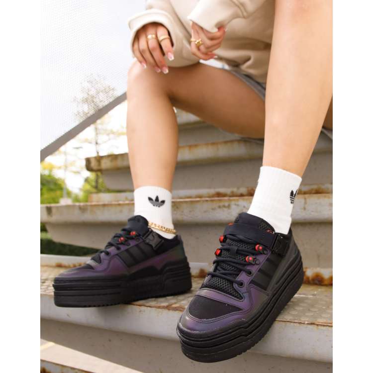 Adidas plataforma negras hotsell