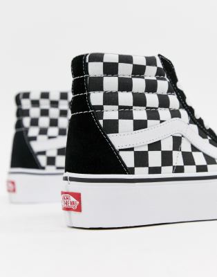 vans sk8 hi cuadros plataforma