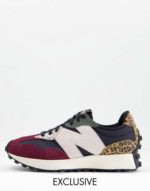 de deporte negras con diseño color block con estampado animal 327 exclusivas en de New Balance | ASOS