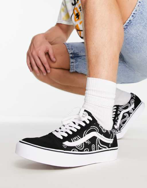 Zapatillas de deporte negras con dise o de cachemir Old Skool Peace de Vans