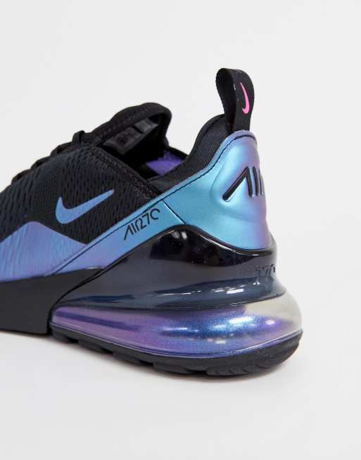 vestir Afilar regla Zapatillas de deporte negras con diseño tornasolado Air Max 270 de Nike |  ASOS