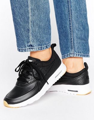 capitalismo Desmantelar Procesando Zapatillas de deporte negras con efecto piel de cocodrilo de primera  calidad Air Max Thea de Nike | ASOS