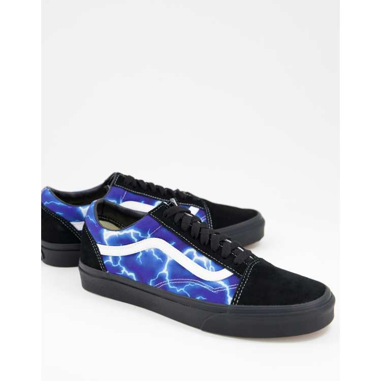 Zapatillas de deporte negras con estampado de rayo Old Skool Lightning de Vans