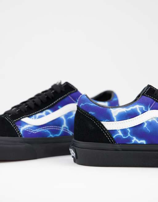 Zapatillas de deporte negras con estampado de Old Skool Lightning de Vans | ASOS