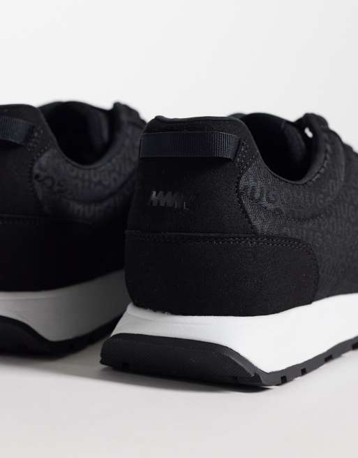 Zapatillas de deporte negras con forro en contraste de HUGO Red, 4 de 5