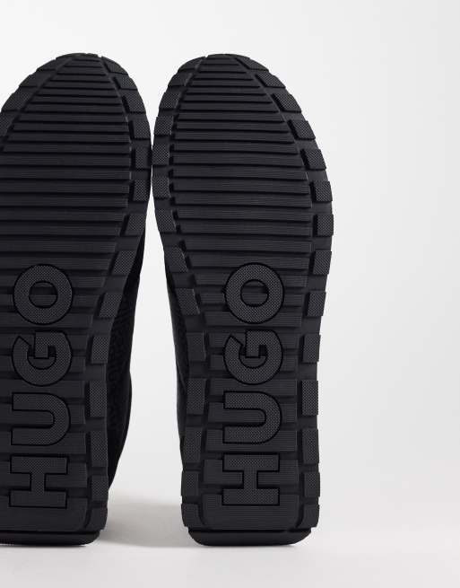 Zapatillas de deporte negras con forro en contraste de HUGO Red, 5 de 5