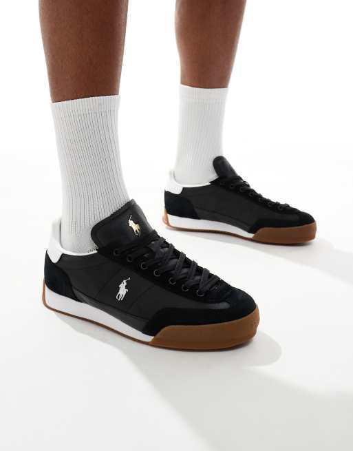 Zapatillas de deporte negras con logo en contraste y suela de goma Hester de Polo Ralph Lauren