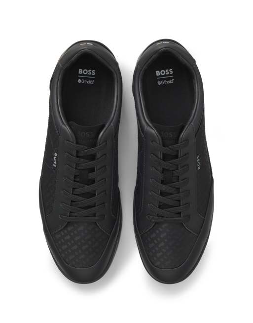 Zapatillas de deporte negras con logo estampado Nitan de Boss, 5 de 5