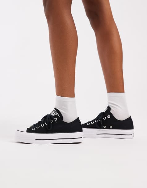 Zapatillas de deporte negras con plataforma Chuck Taylor Lift Ox de Converse - view 1