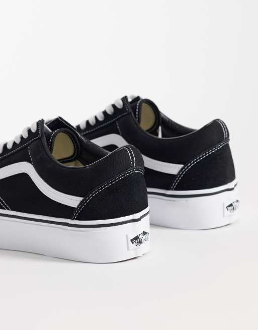 Zapatillas de deporte negras con plataforma Old Skool de Vans  , 2 de 5
