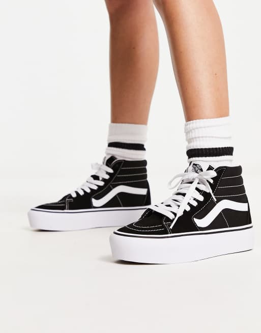 Zapatillas de deporte negras con plataforma SK8 Hi de Vans