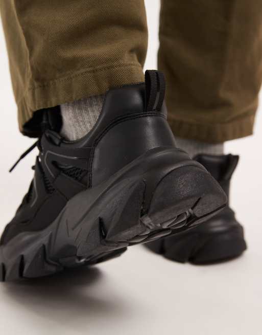 Zapatillas de deporte negras con suela gruesa de ASOS DESIGN, 3 de 5