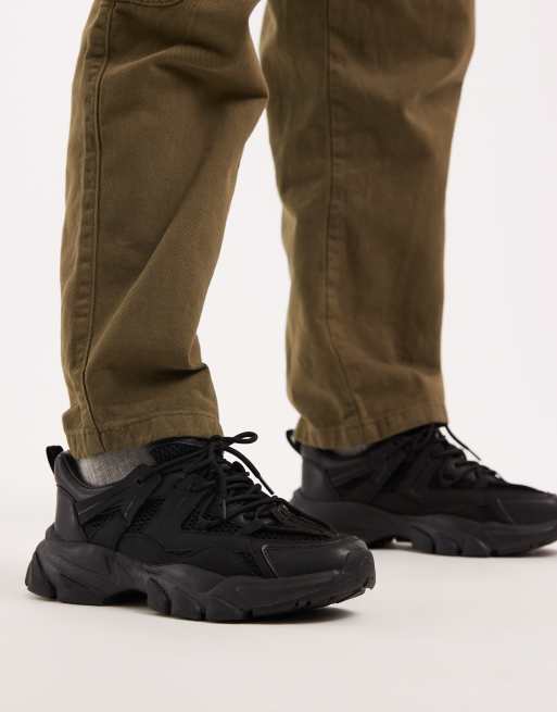 Zapatillas de deporte negras con suela gruesa de ASOS DESIGN, 4 de 5