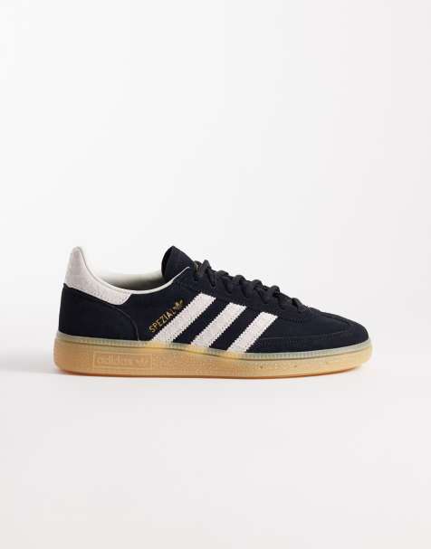 Zapatillas de deporte negras con tres rayas efecto piel de cocodrilo Handball Spezial de adidas Originals - view 1