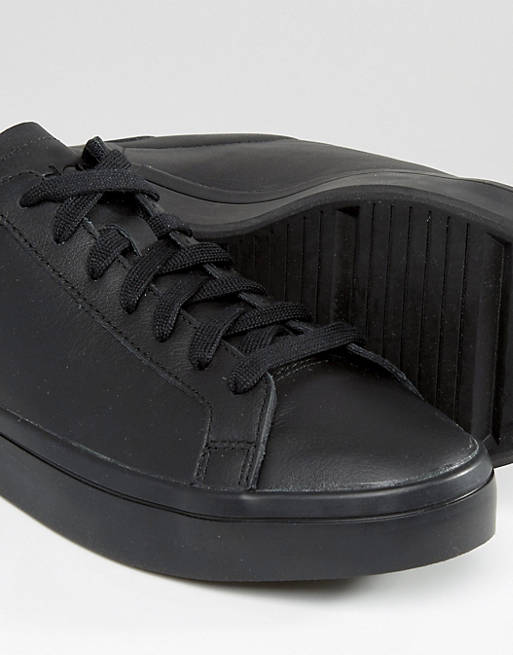 Rosa túnel Vamos Zapatillas de deporte negras Court Vantage S76208 de adidas Originals | ASOS